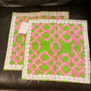 Lily Pulitzer set of pillow shams. Never Used